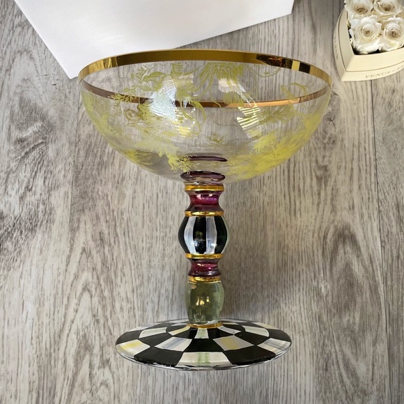 MacKenzie-Childs Other - 🆕 Mackenzie-Childs Blooming Glass Coupe